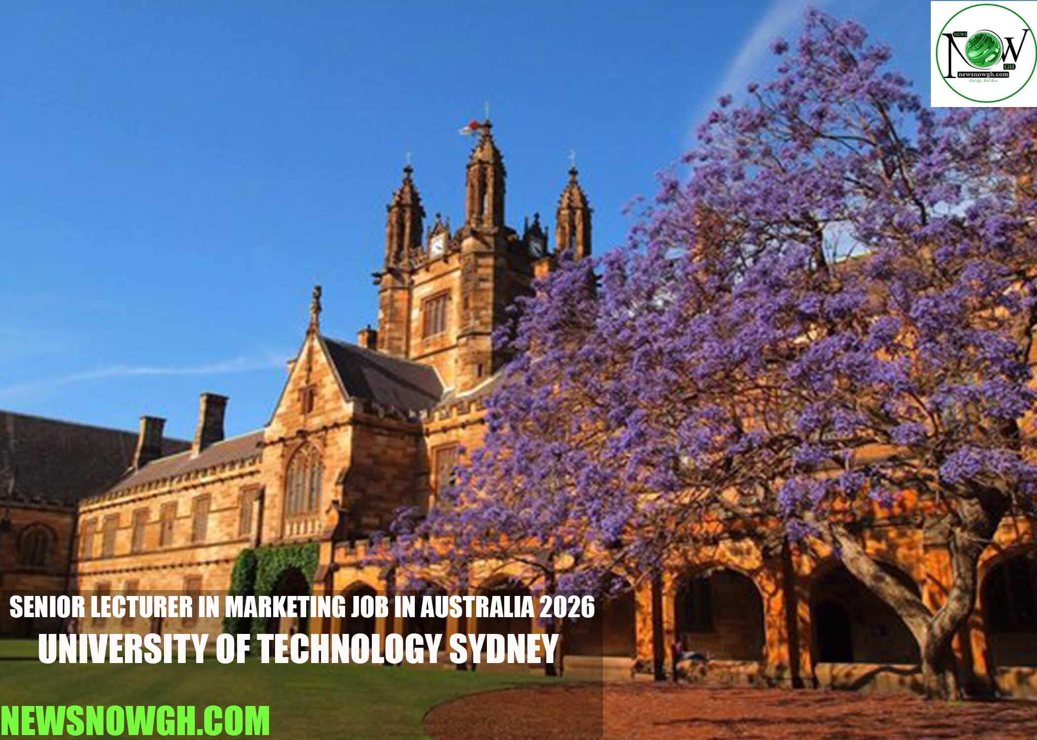 Senior Lecturer in Marketing Job in Australia 2026 | University of Technology Sydney