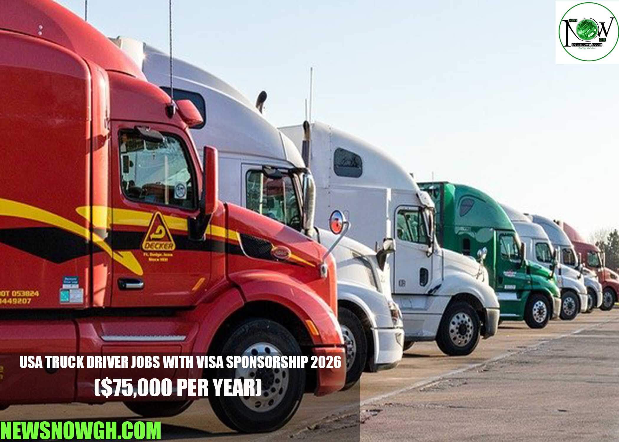 USA Truck Driver Jobs with Visa Sponsorship 2026