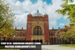 Birmingham Business School Masters Scholarships