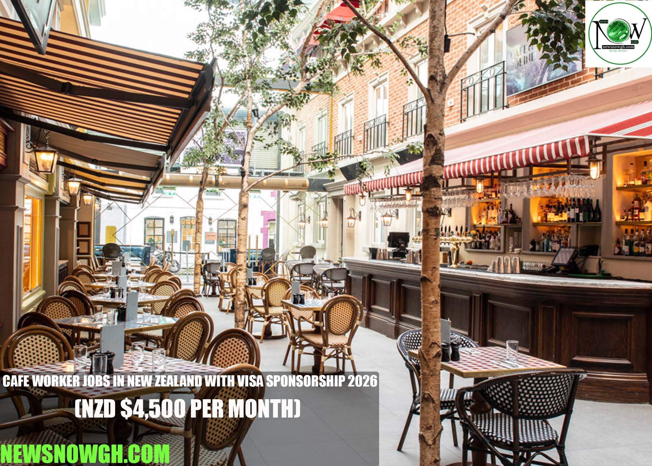 Cafe Worker Jobs in New Zealand with Visa Sponsorship