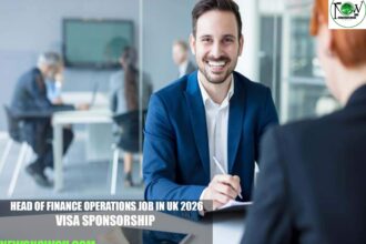 Head of Finance Operations Job in UK 2026 | Visa Sponsorship