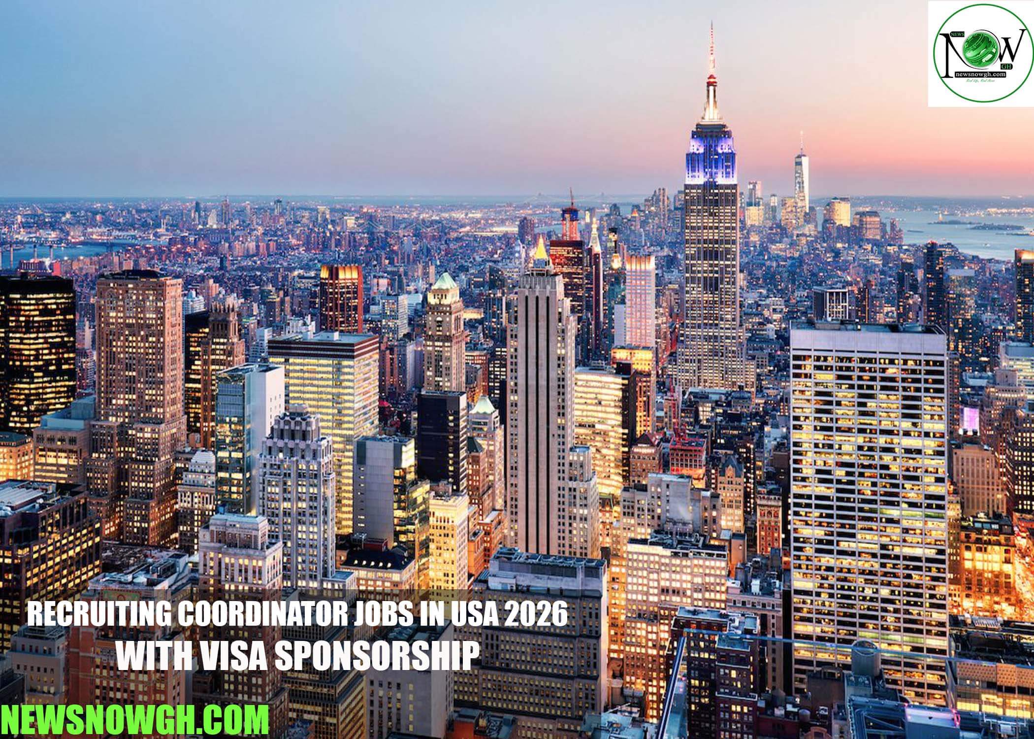 Recruiting Coordinator Jobs in USA 2026 with Visa Sponsorship