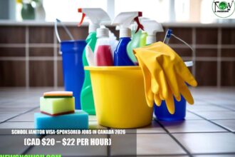School Janitor Visa-Sponsored Jobs in Canada 2026