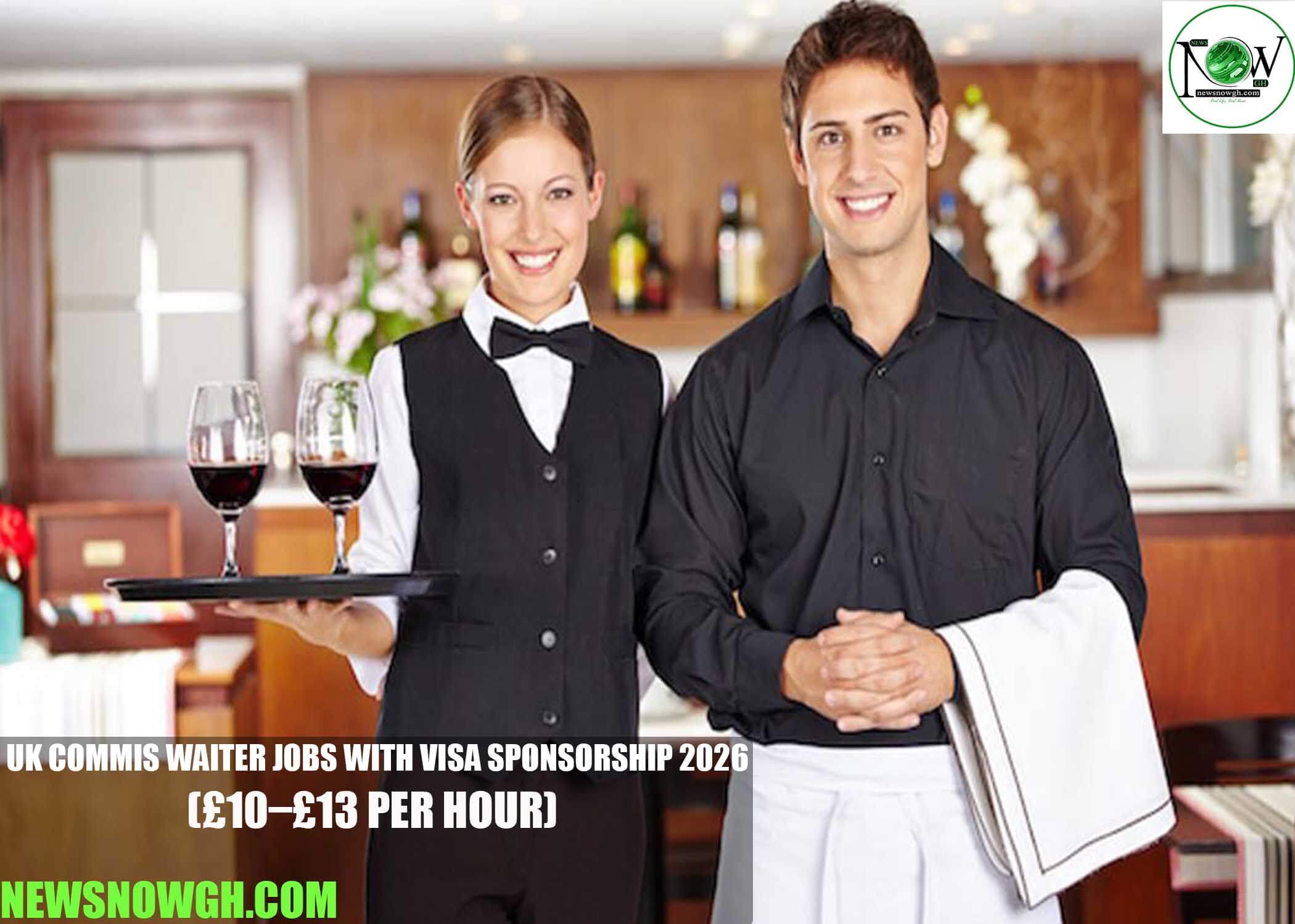 UK Commis Waiter Jobs with Visa Sponsorship 2026