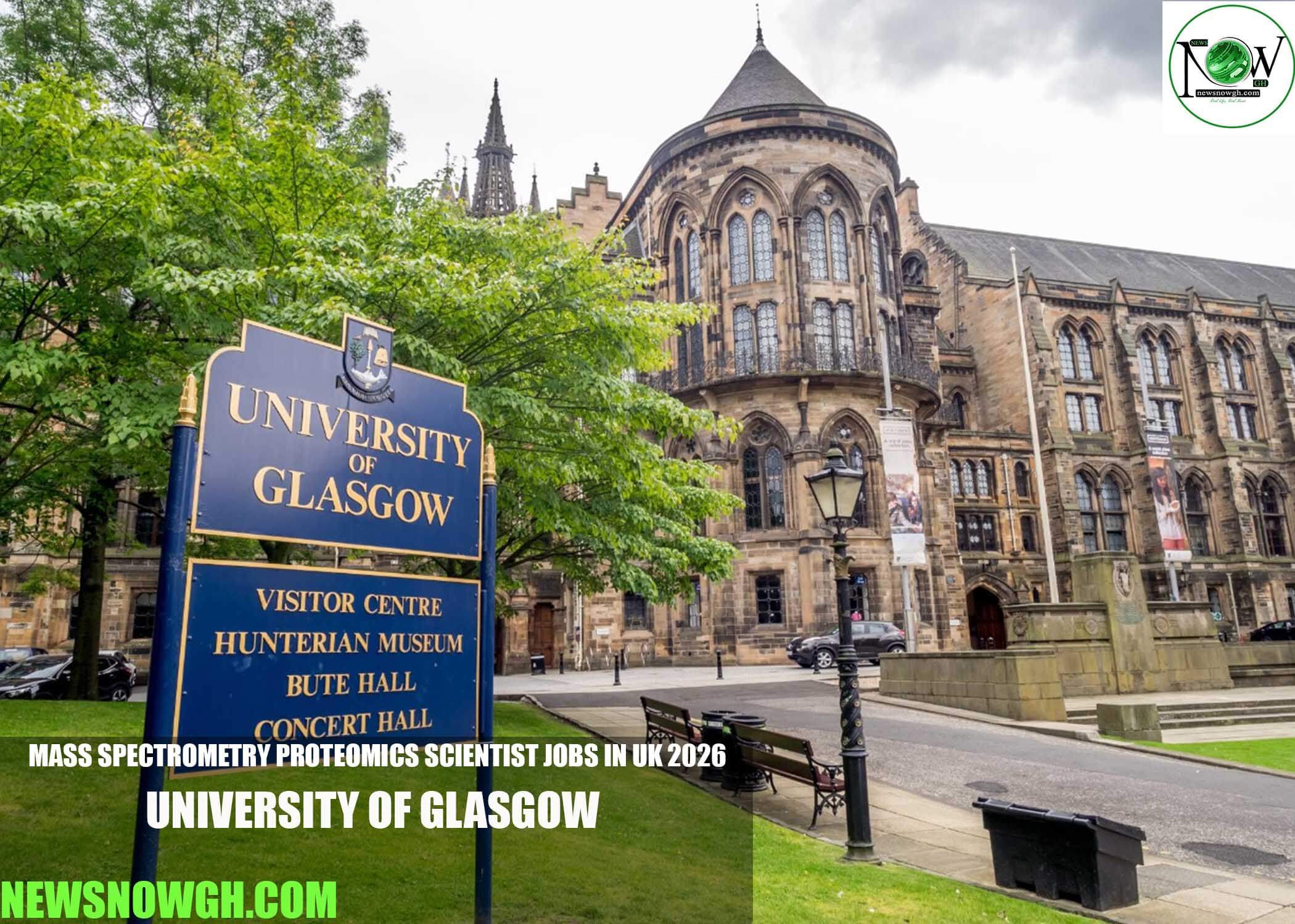 Mass Spectrometry Proteomics Scientist Jobs in UK 2026 | University of Glasgow