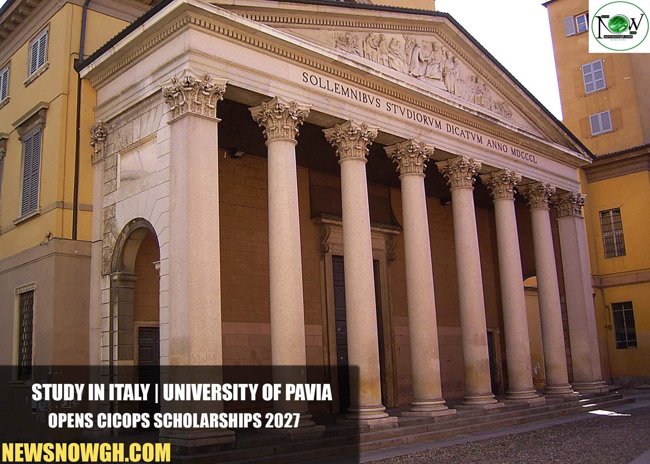 University of Pavia CICOPS Scholarships