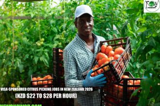 Visa-Sponsored Citrus Picking Jobs in New Zealand 2026