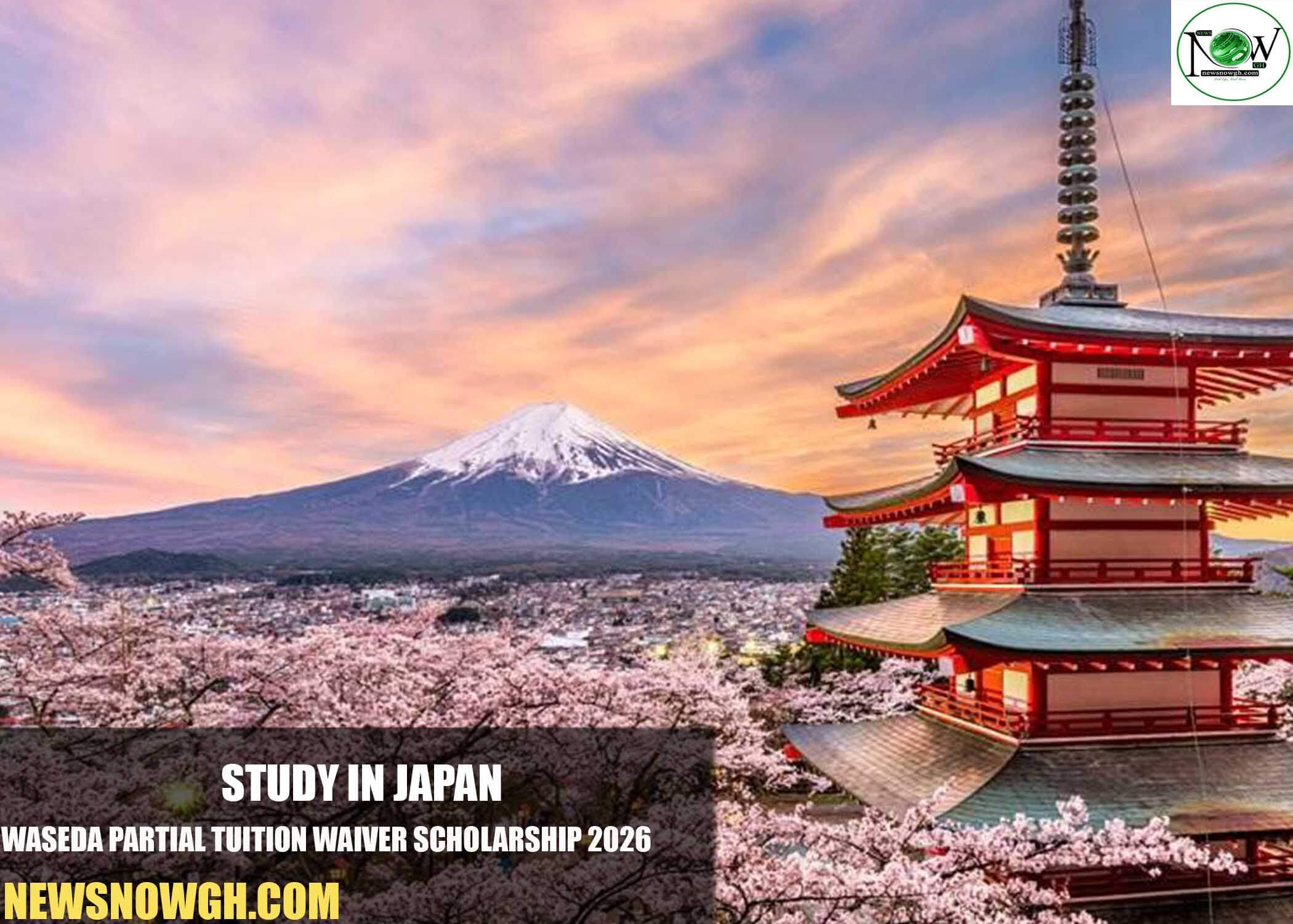 Waseda Partial Tuition Waiver Scholarship