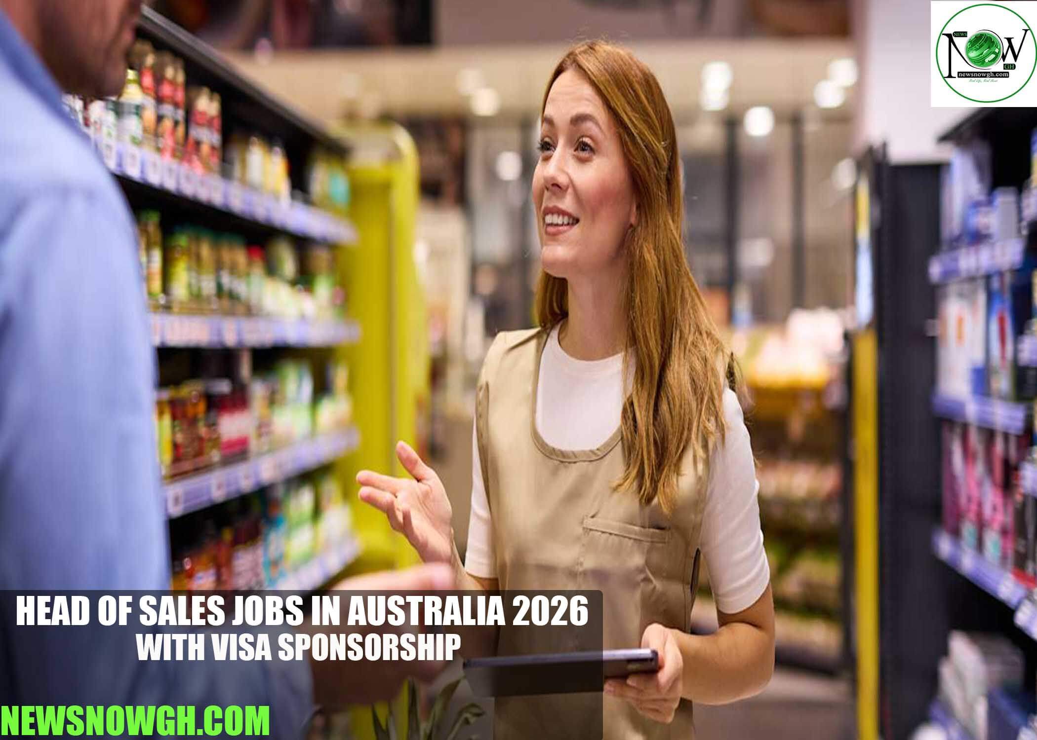Head of Sales Jobs in Australia 2026 with Visa Sponsorship