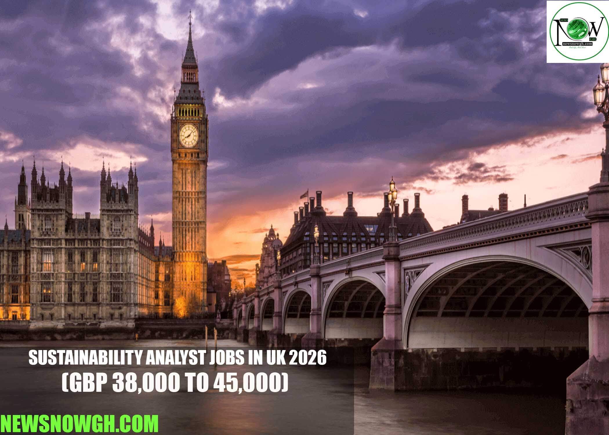 Sustainability Analyst Jobs in UK 2026
