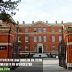 Senior Lecturer in Law Jobs in UK 2026 | University of Worcester