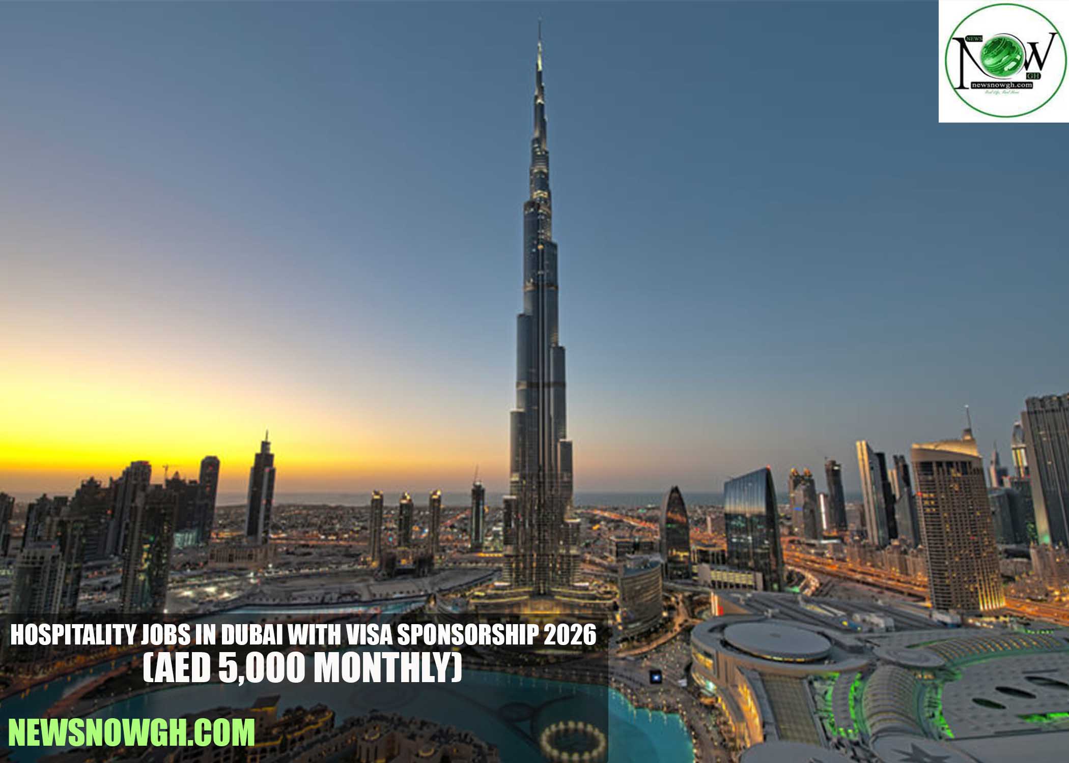 Hospitality Jobs in Dubai with Visa Sponsorship 2026