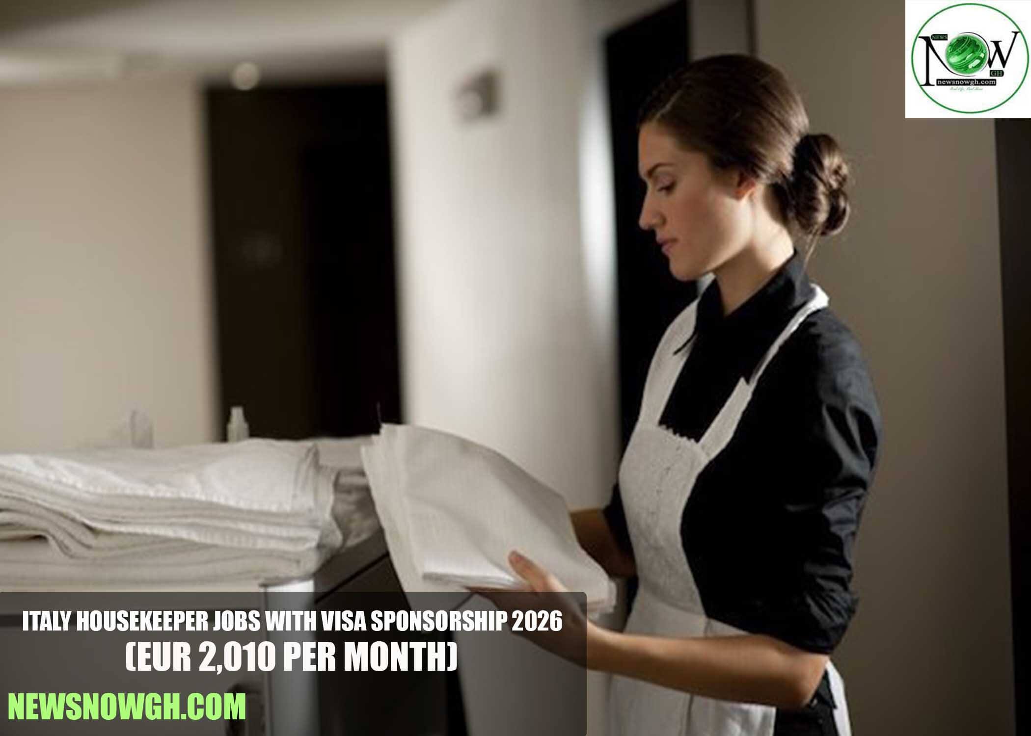 Italy Housekeeper Jobs with Visa Sponsorship 2026